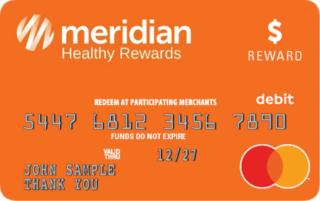 Tarjeta Healthy Rewards de Meridian